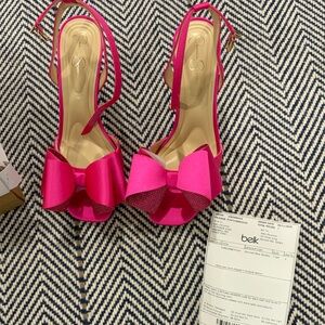 Jessica Simpson Fuchsia Bow Heels